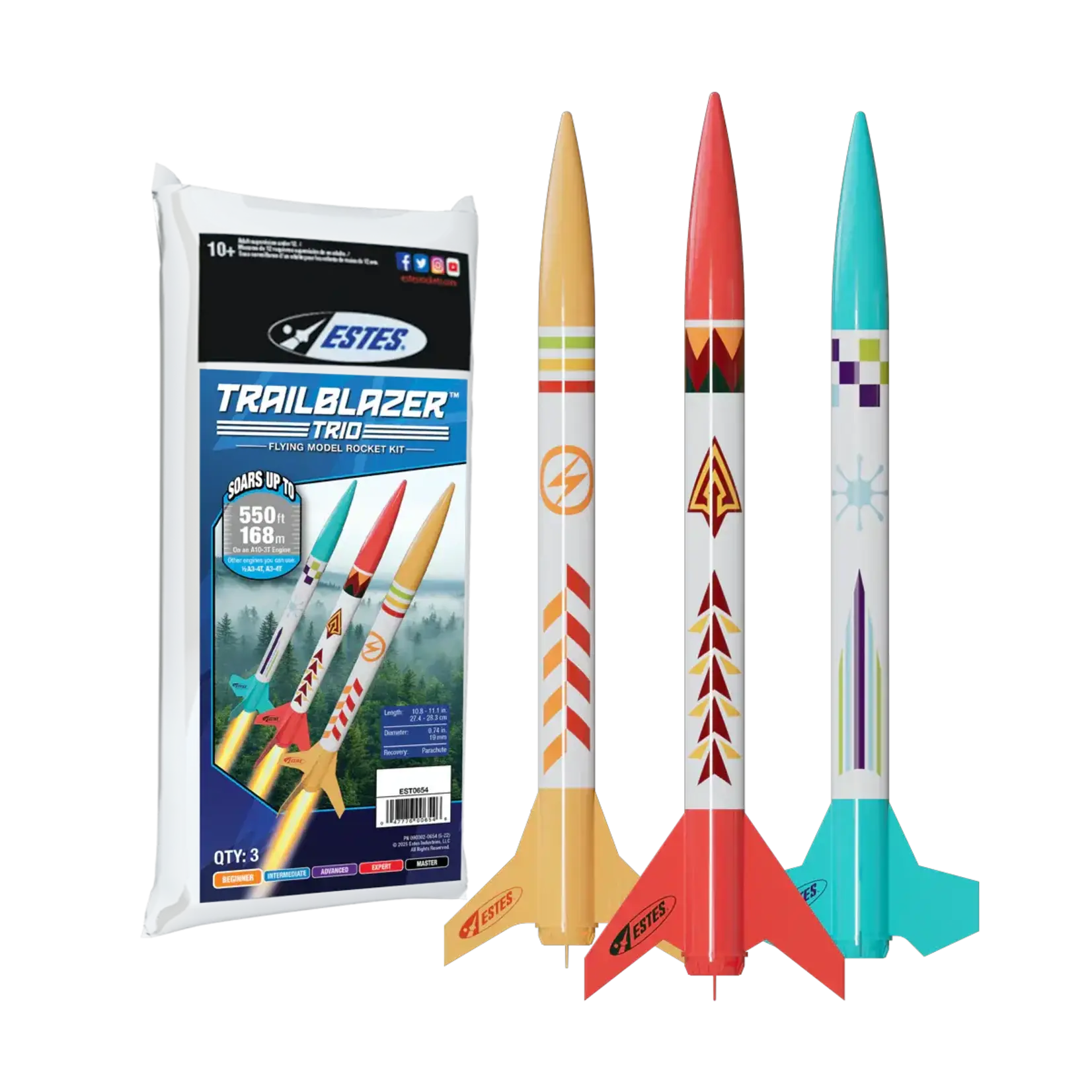 Estes 654 Trailblazer Trio