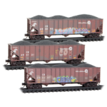 Micro Trains Line 98305103 N Conrail Weathered - 3 Pack
