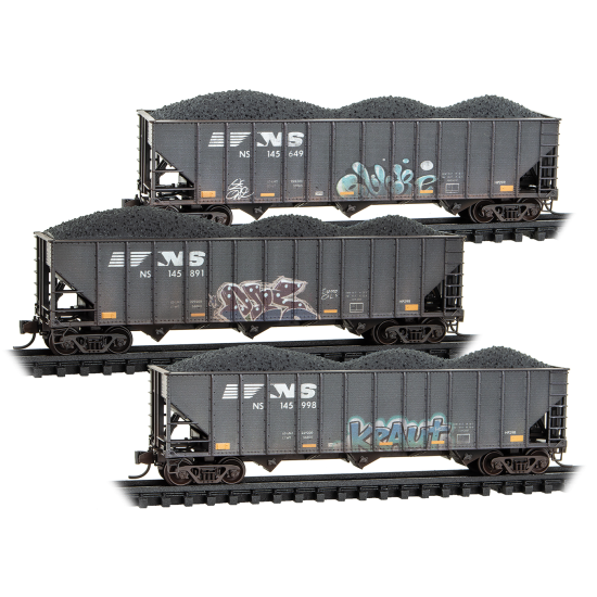 98305104 N Norfolk Southern Weathered - 3 Pack
