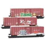 Micro Trains Line 98302289 N BNSF Christmas 3 Pack