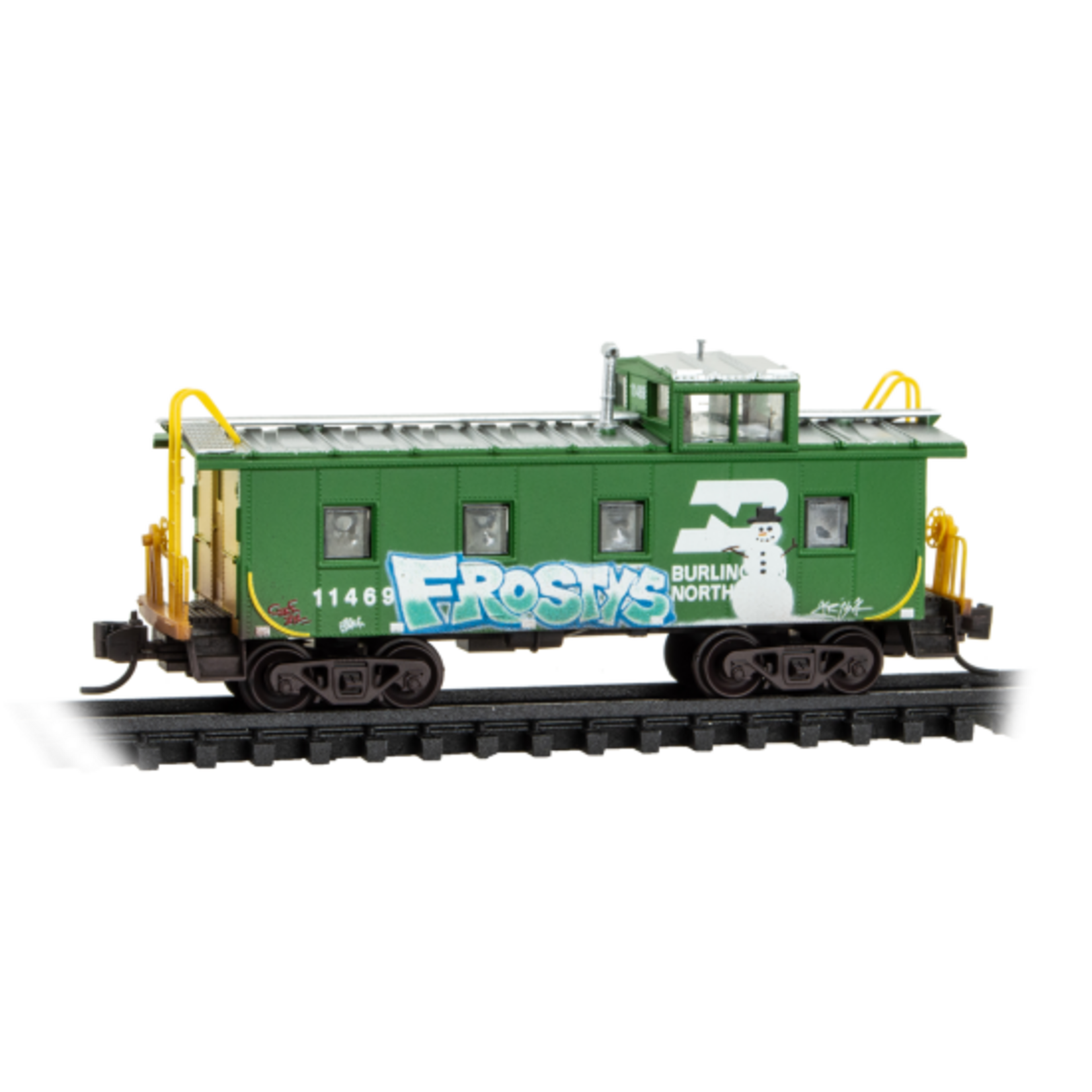 Micro Trains Line 10044063 N BN Graffiti Caboose 11469