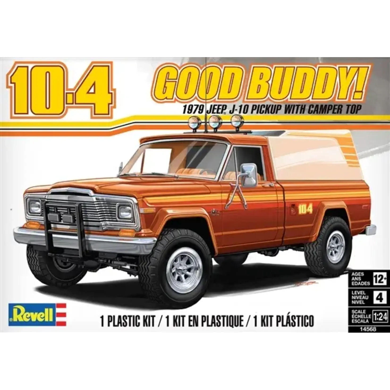 Revell 14568 1/24 1979 Jeep J10 Pickup Truck w/ Camper Top