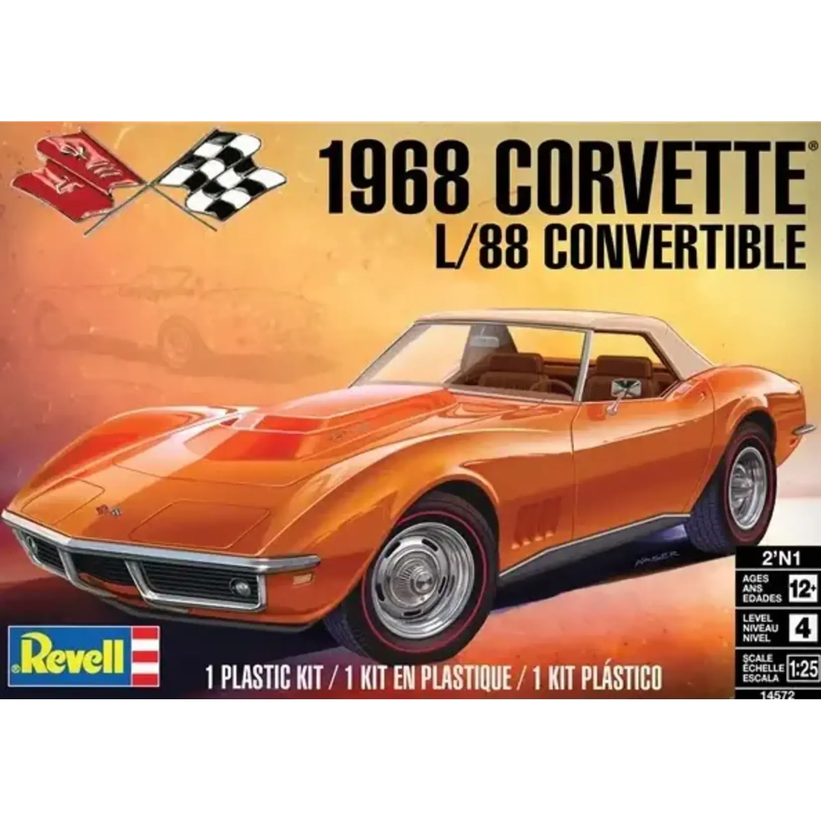 Revell 4572 1/25 1968 Corvette L88 Convertible