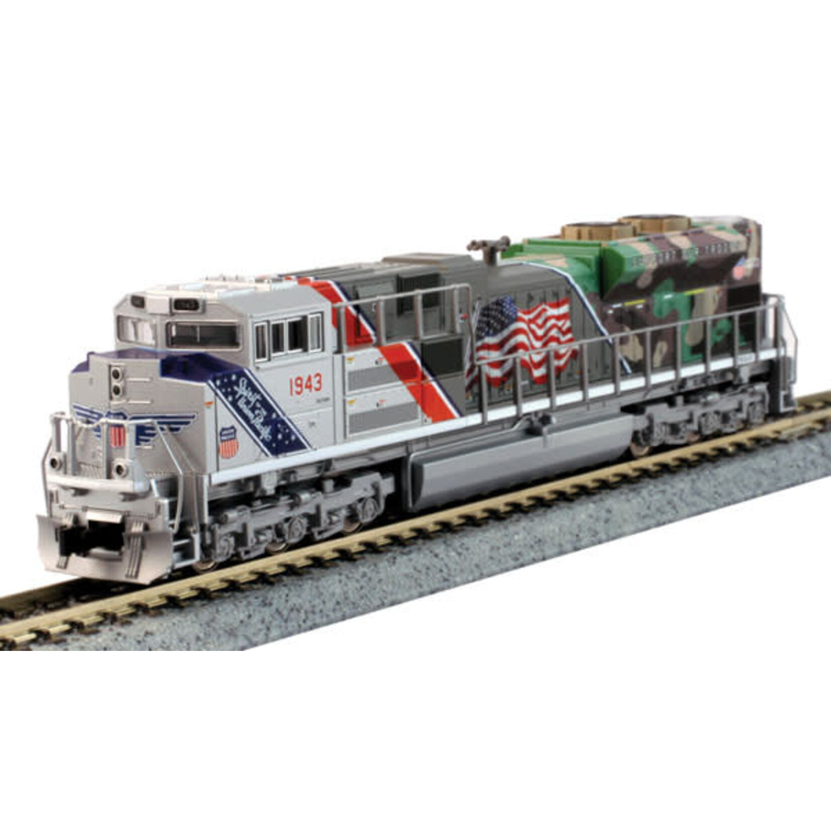 Kato 1761943 N EMD SD70ACe Union Pacific 1943 - DC w/ Nose Headlight