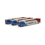 Athearn 28588 N Bombardier Coach UTAX #205,/209/210