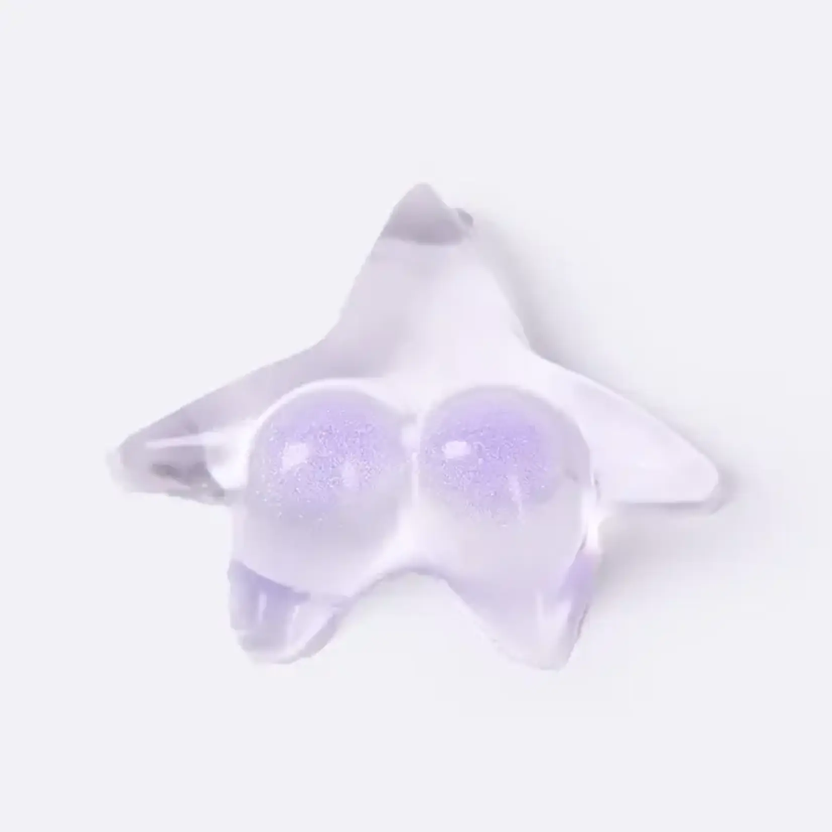 Tabasquishy Glitter Clear and Purple Starfish Taba Squishy