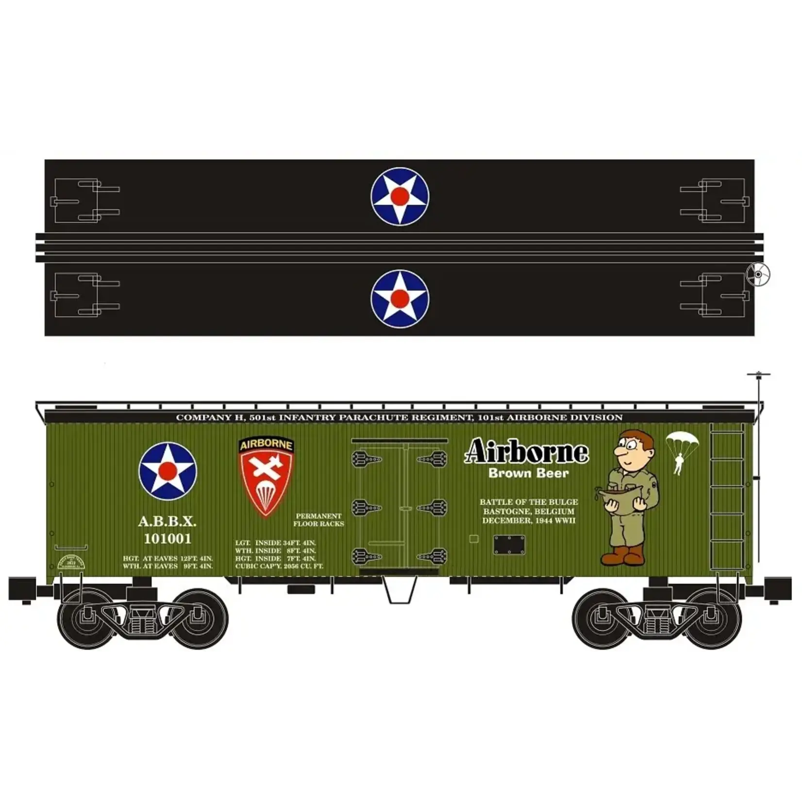 Ready Made Trains 86131 O Woodside Reefer Army Beer