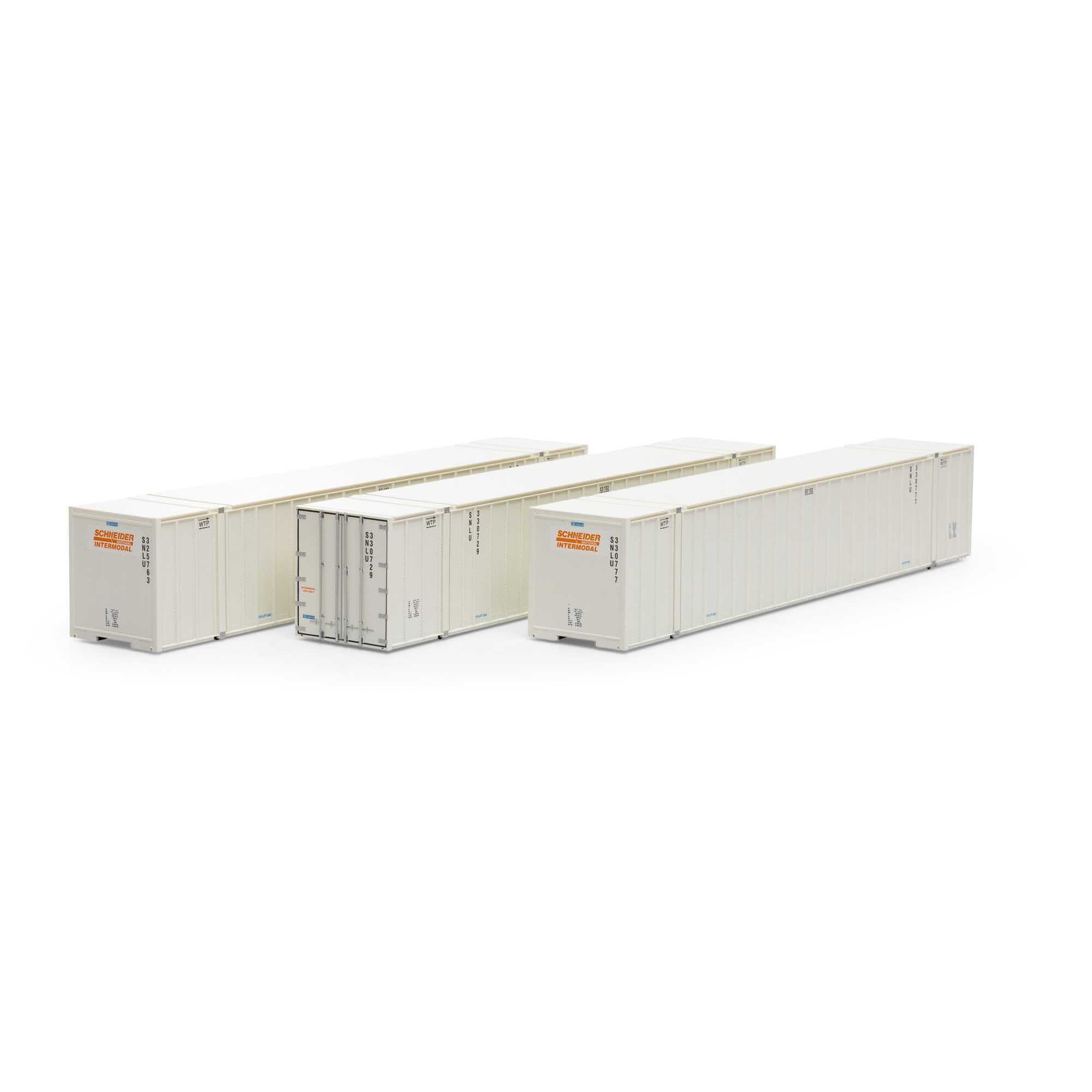 40128 HO RTR 53' Stoughton Containers, Schneider # 1 (3)