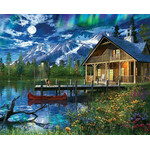 Springbok 3310875 Moon Cabin Retreat 1000 Piece Jigsaw Puzzle