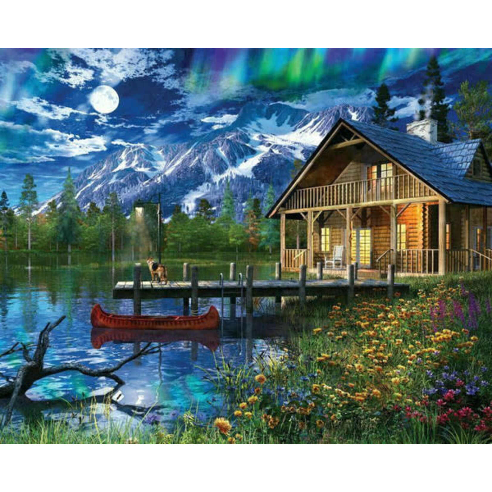Springbok 3310875 Moon Cabin Retreat 1000 Piece Jigsaw Puzzle