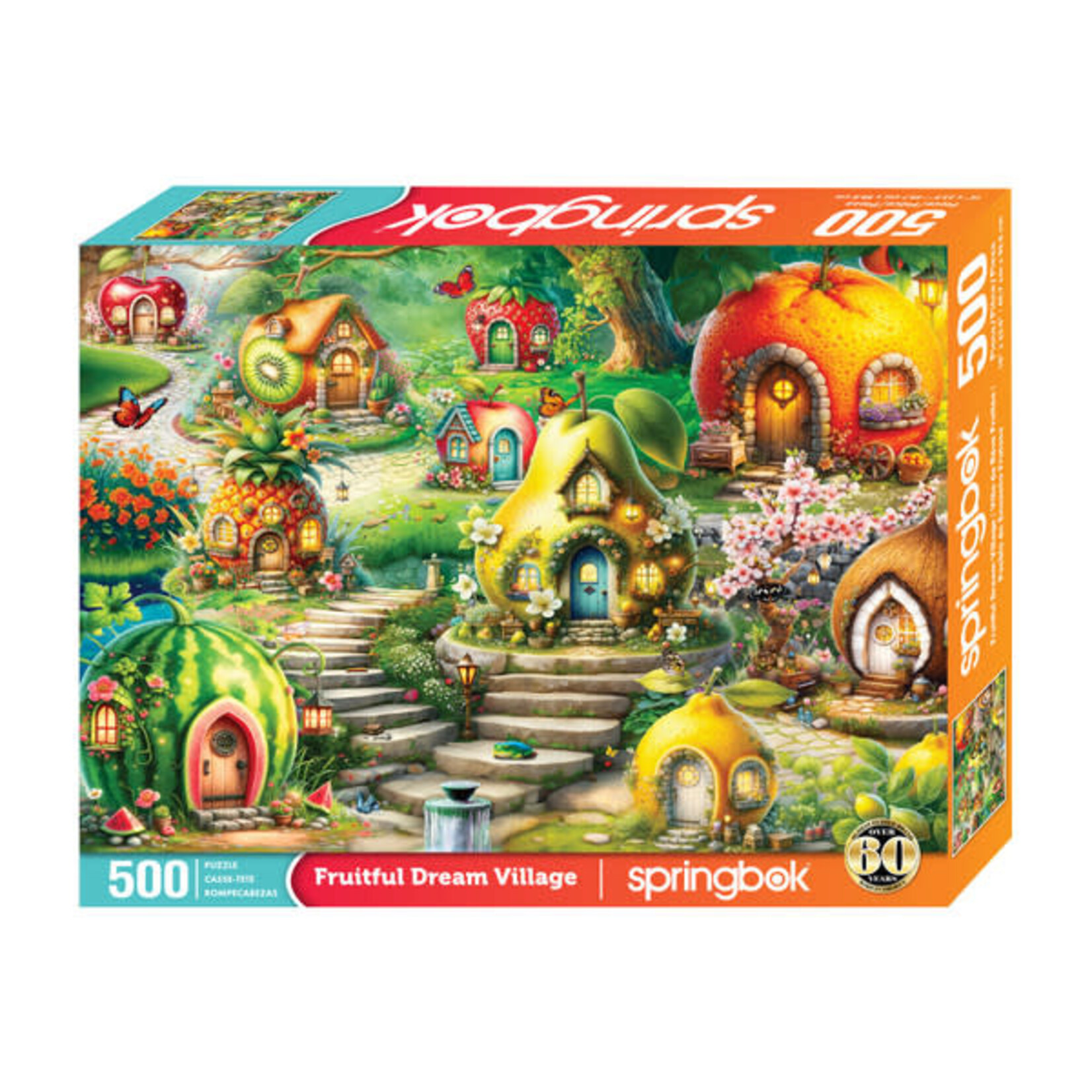 Springbok 3301738 Fruitful Dream Village 500 Piece Puzzle