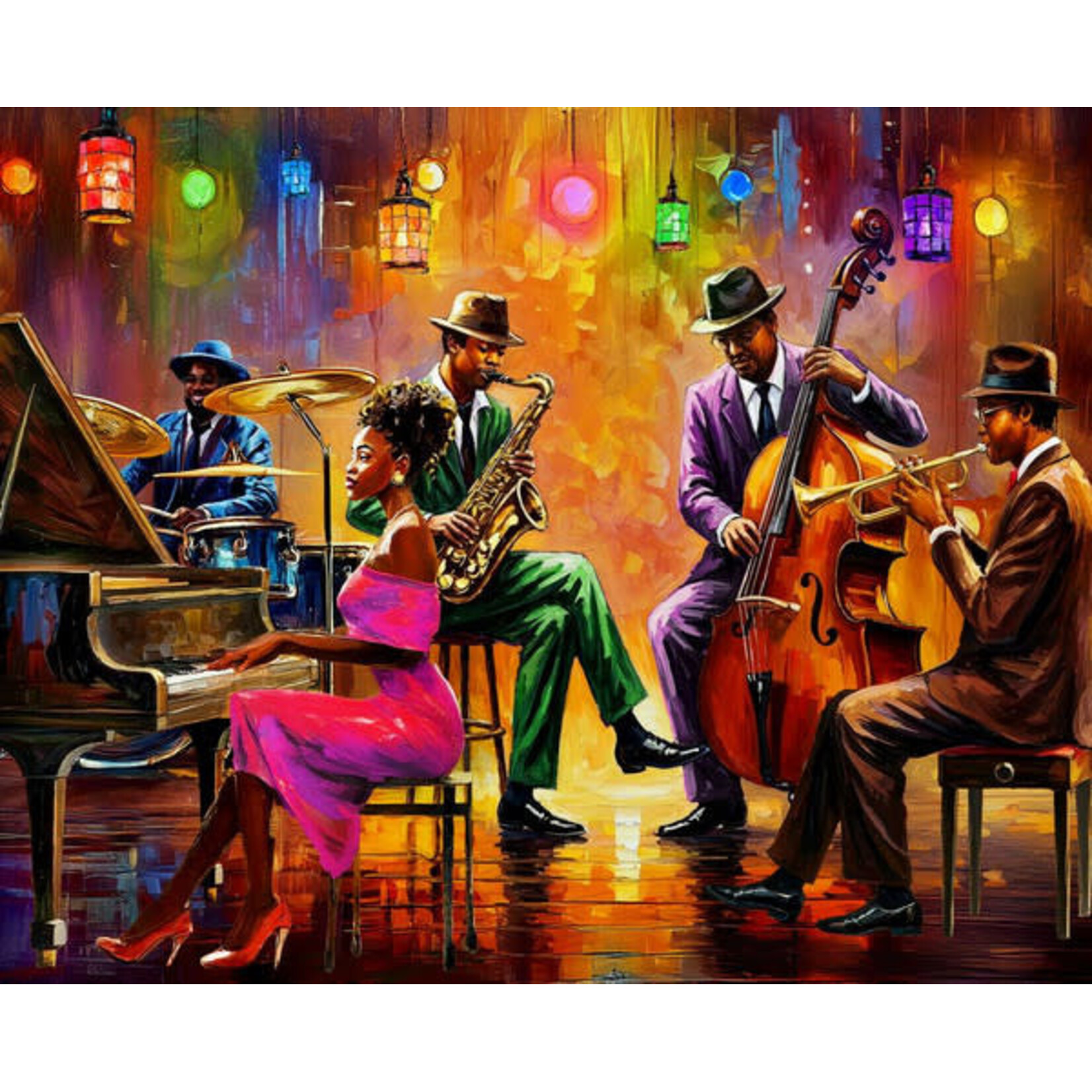 Springbok 3311340 Neon Notes 1000 Piece Puzzle