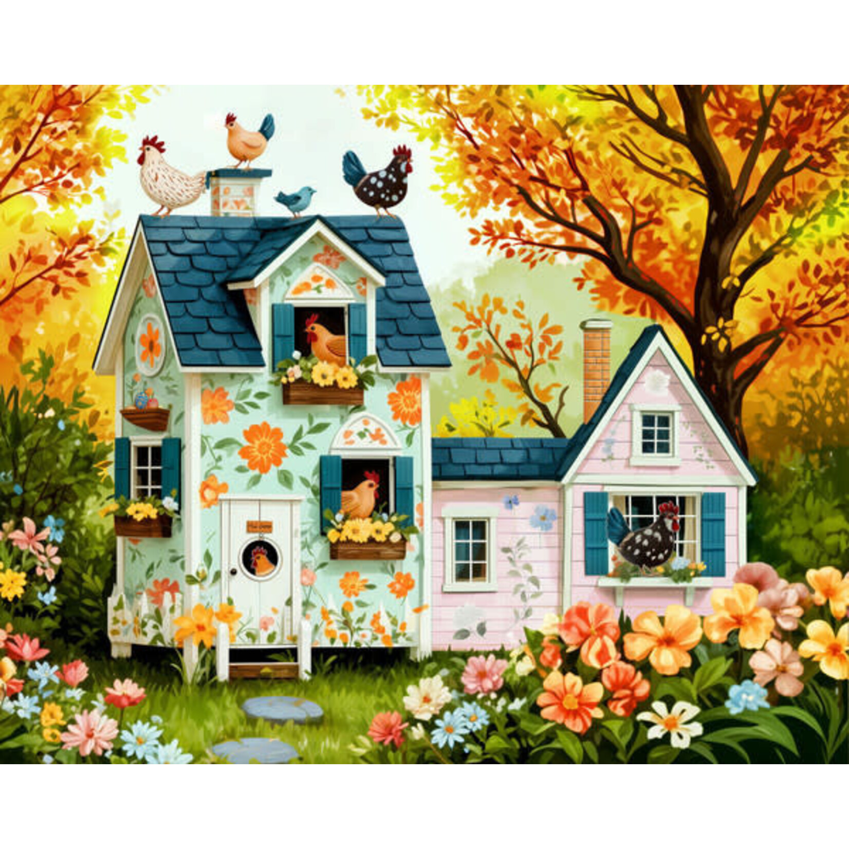 Springbok Hen House Hideaway 500 Piece Puzzle