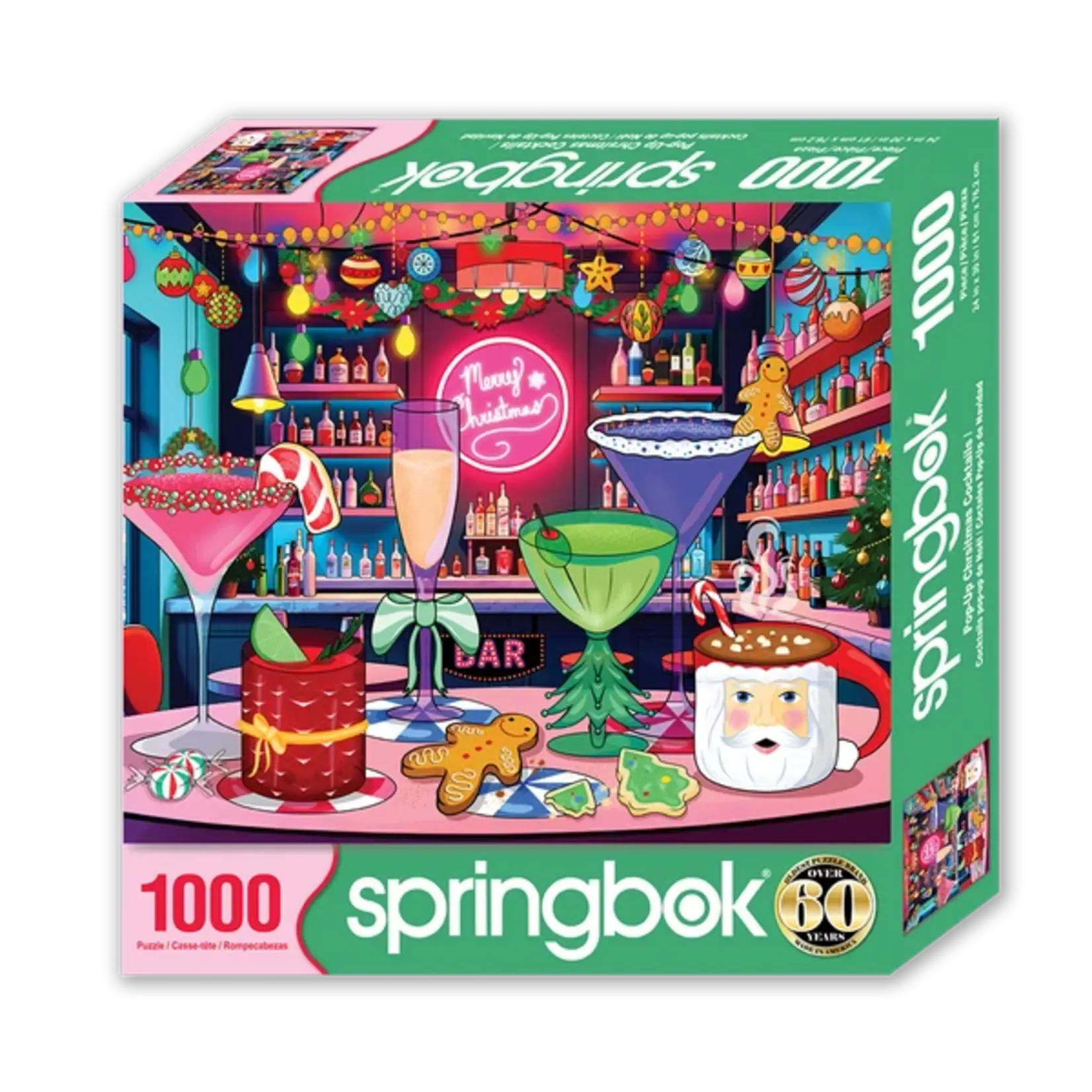 Springbok 3411310 Pop-up Christmas Cocktails 1000 Piece Puzzle