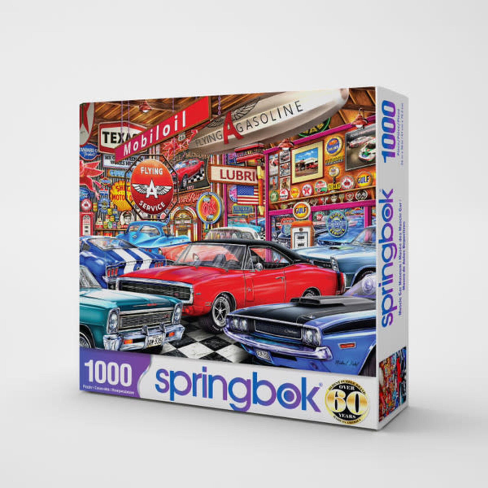 Springbok Muscle Car Museum 1000 Piece Puzzle