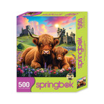 Springbok Highland Cows in the Countryside 500 Piece Puzzle