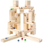 John Hansen Company 106412 Timbers 60pc Wood Block Marble Run
