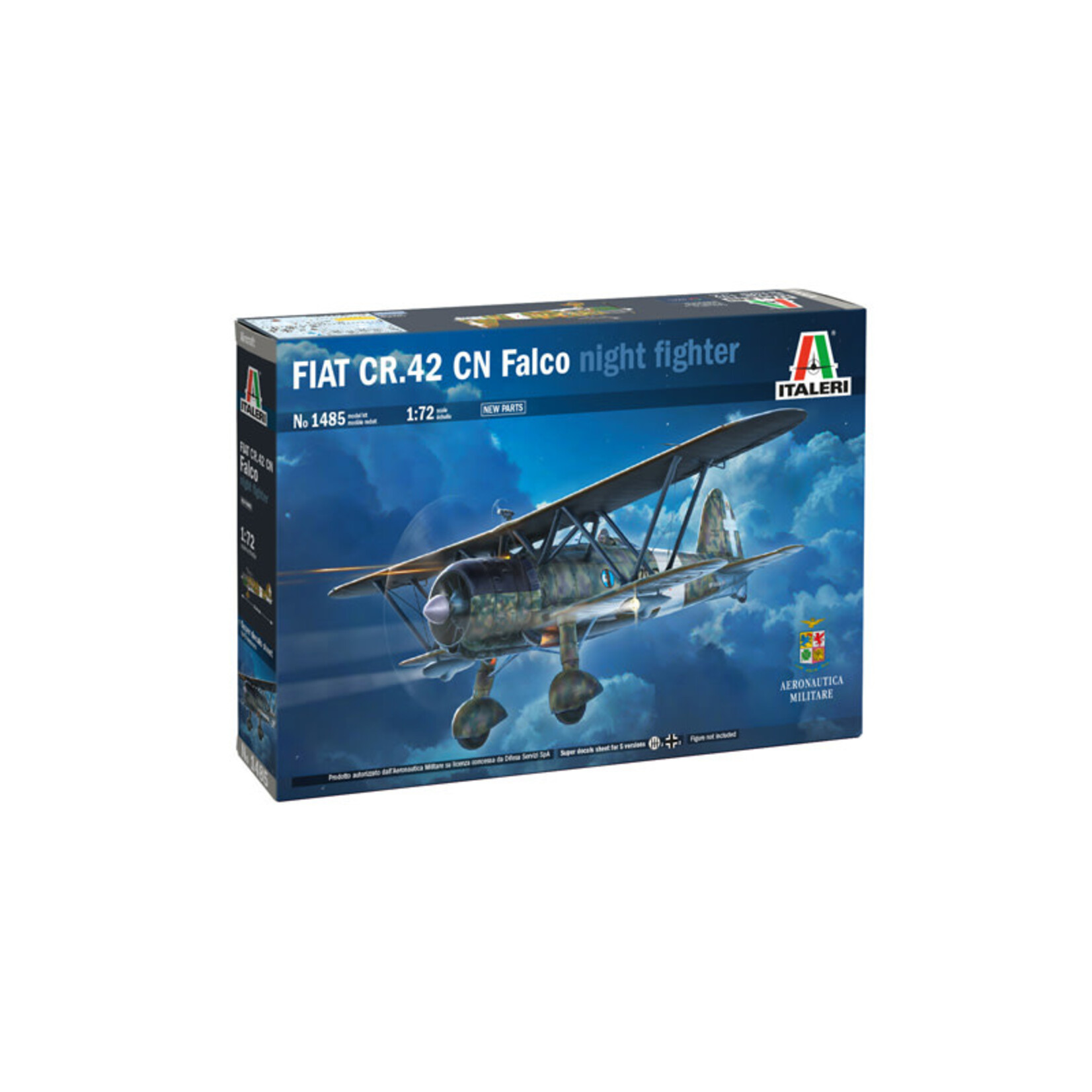 Italeri 1485 1/72 Fiat CR42 CN Falco BiPlane Night Fighter