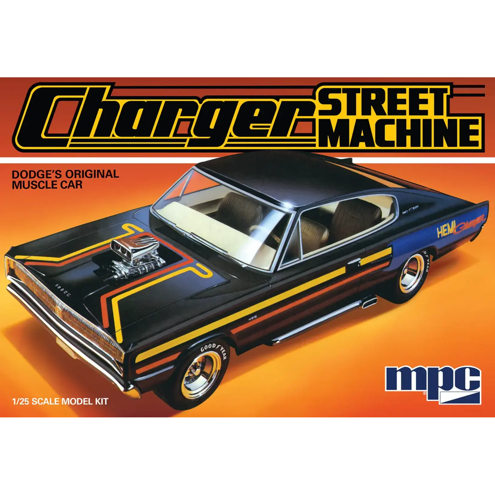 MPC 1028 1/25 1967 Dodge Charger Muscle Car Street Machine