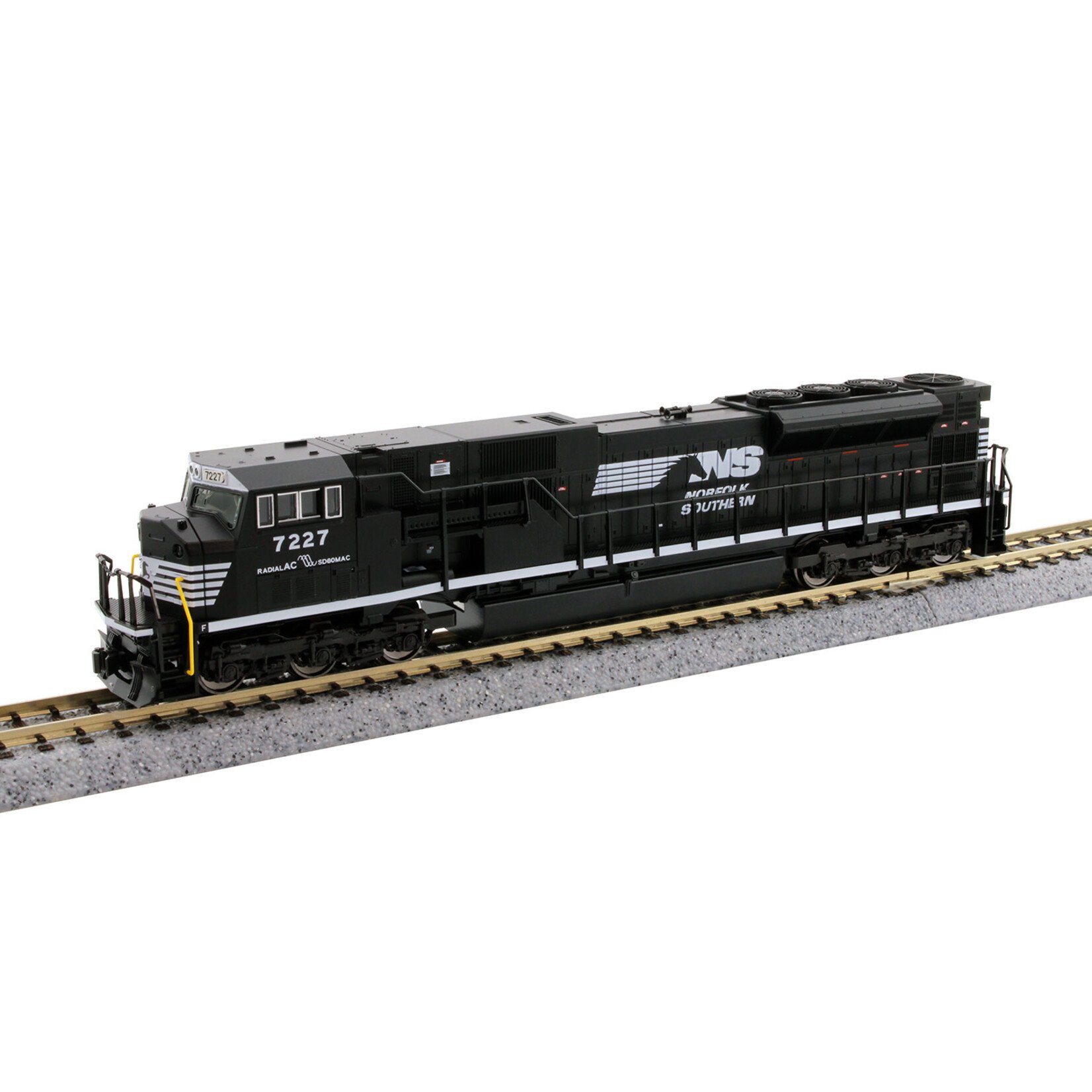 Kato 1765518S N SD80MAC NS #7227 Set w/ DCC & Sound