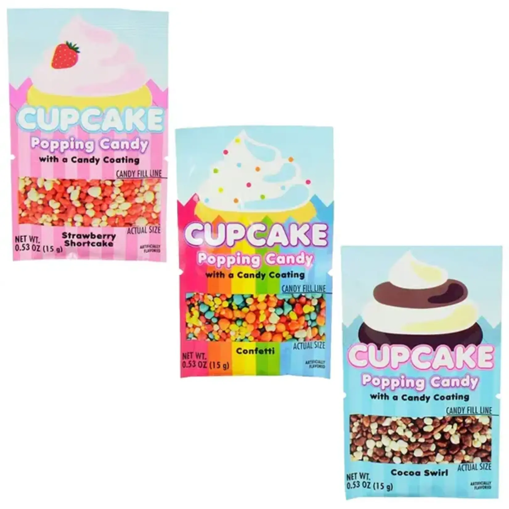 Cupcake Coated Popping Candy