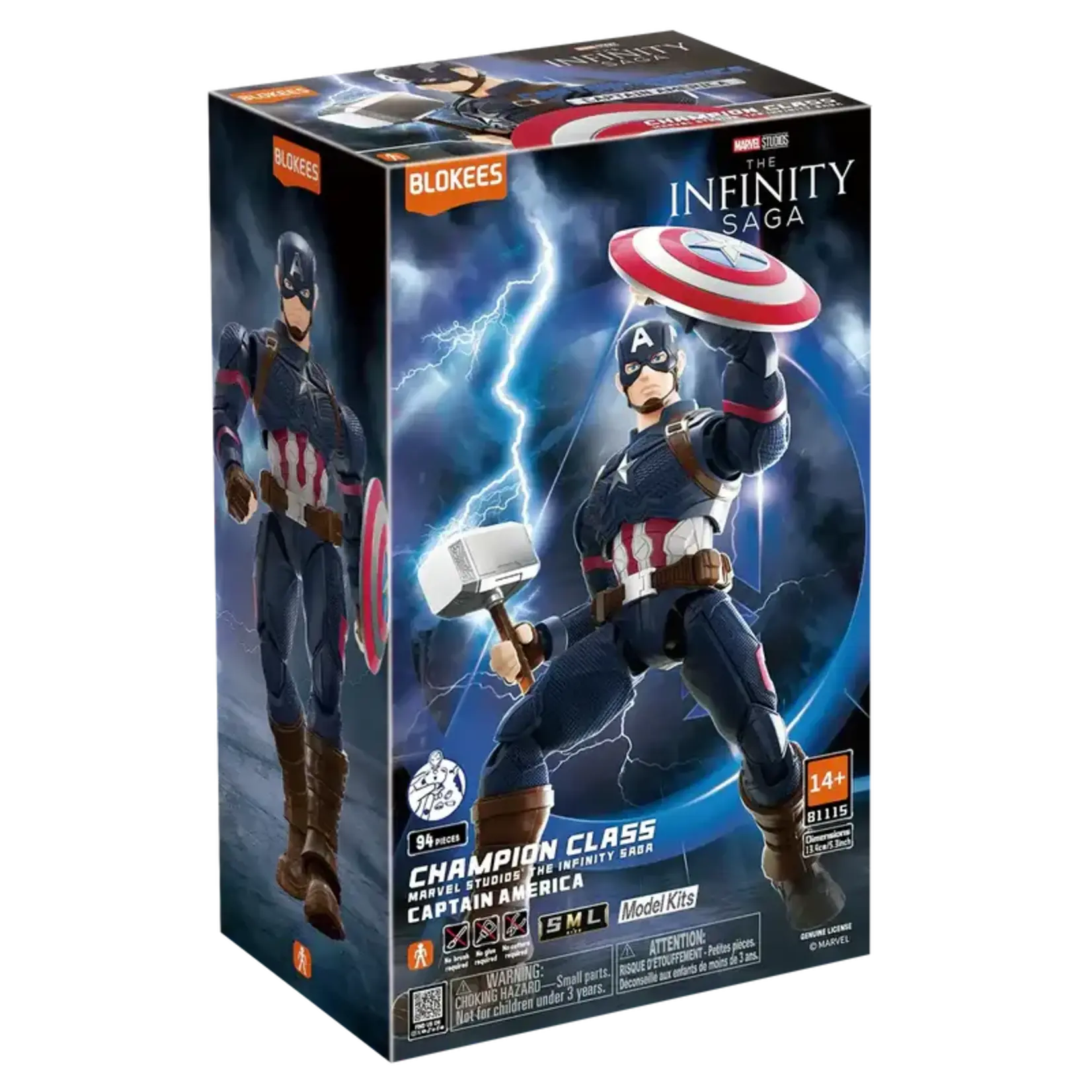 Blokees 811151 Marvel Infinity SAGA Champion Captain America