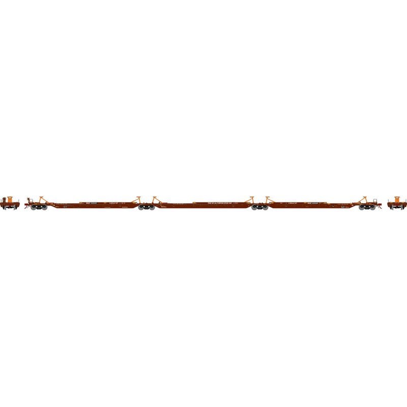 15677 HO 57' Trinity Spine Car BNSF 300589 - 3 Pack