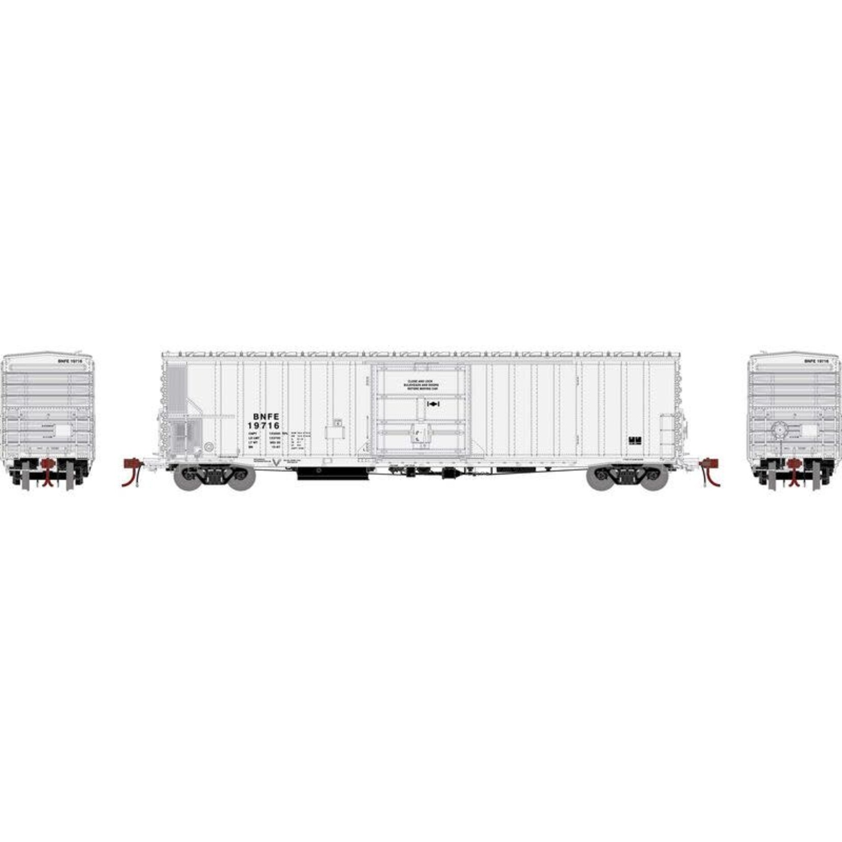 Athearn Genesis 1109 HO 57' FGE Mechanical Reefer BNFE White 19716
