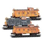 Micro Trains Line 98302288 N D&RGW Weathered Caboose 3-PK