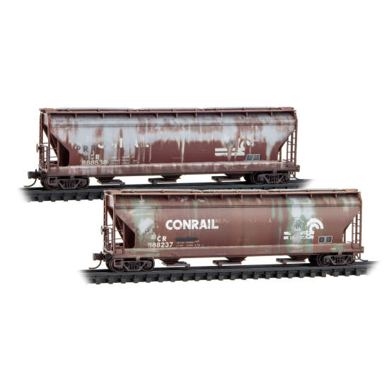 98305102 N CR / ex-PRR Weathered 2-PK