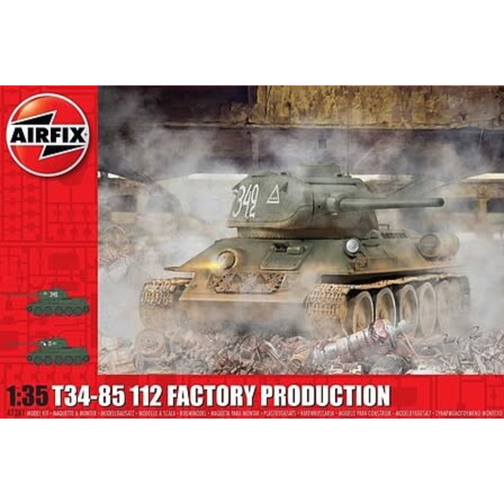 Airfix 1361 1/35 T34-35 112 Factory Production Tank