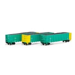Athearn 3886 N Thrall High Side Gondola w/ Load FPPX 1 - 3 Pack