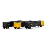 Athearn 3890 N Thrall High Side Gondola w/ Load NORX 2 - 3 Pack