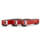 Athearn 3880 N Thrall High Side Gondola w/ Load CPR 1 - 3 Pack