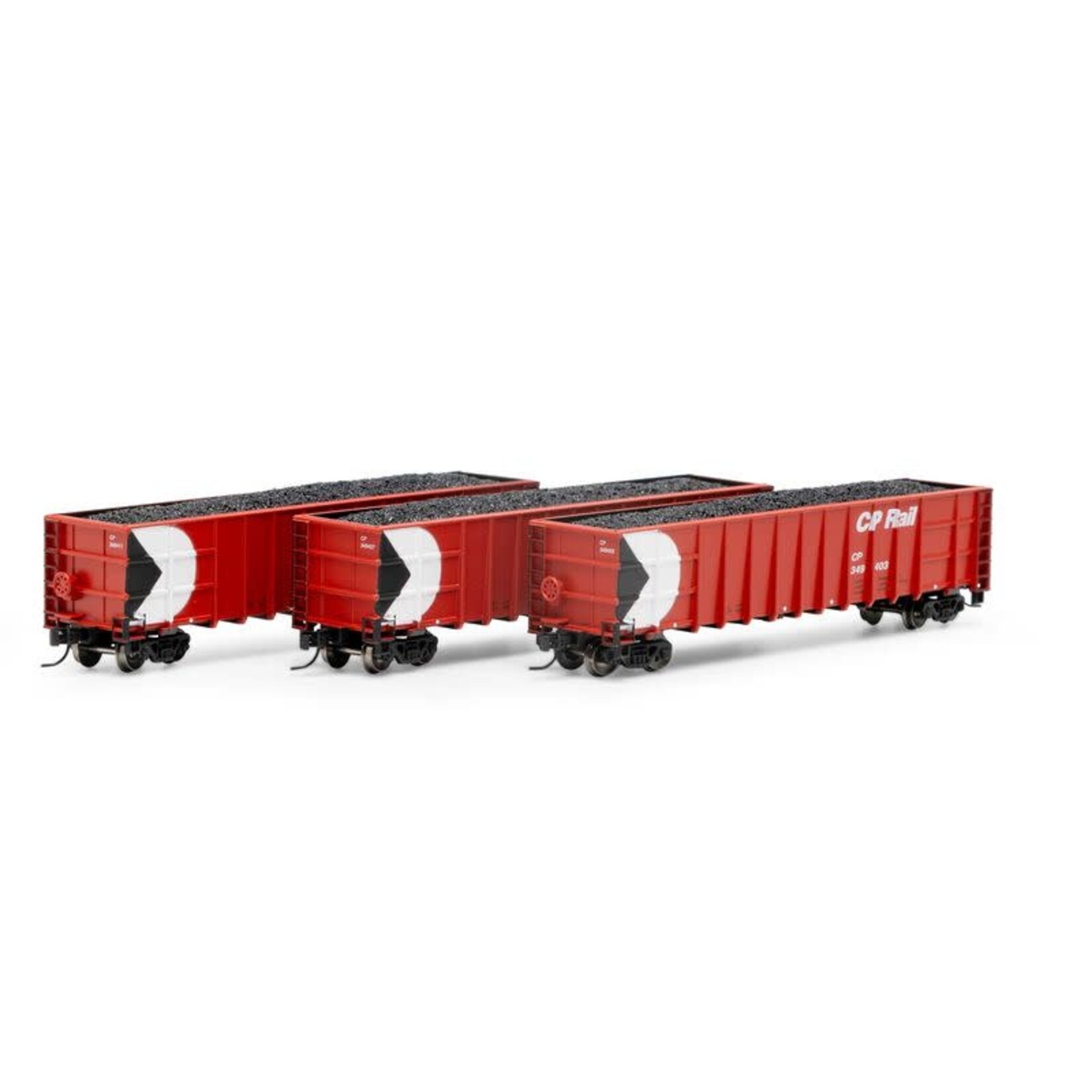 Athearn 3880 N Thrall High Side Gondola w/ Load CPR 1 - 3 Pack