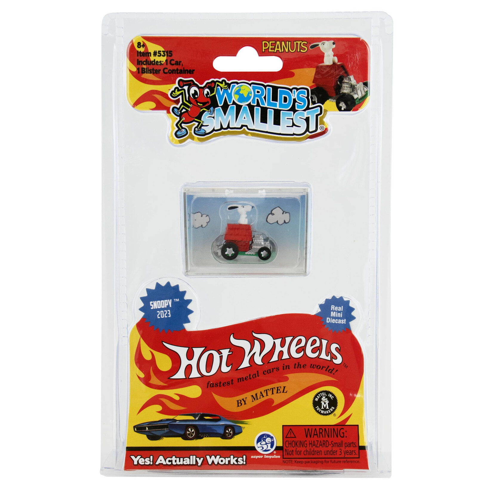 Super Impulse 5315 Worlds Smallest Hot Wheels Snoopy