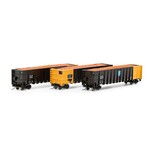 Athearn 3874 N Thrall High Side Gondola w/ Load DJJX 1 - 3 Pack