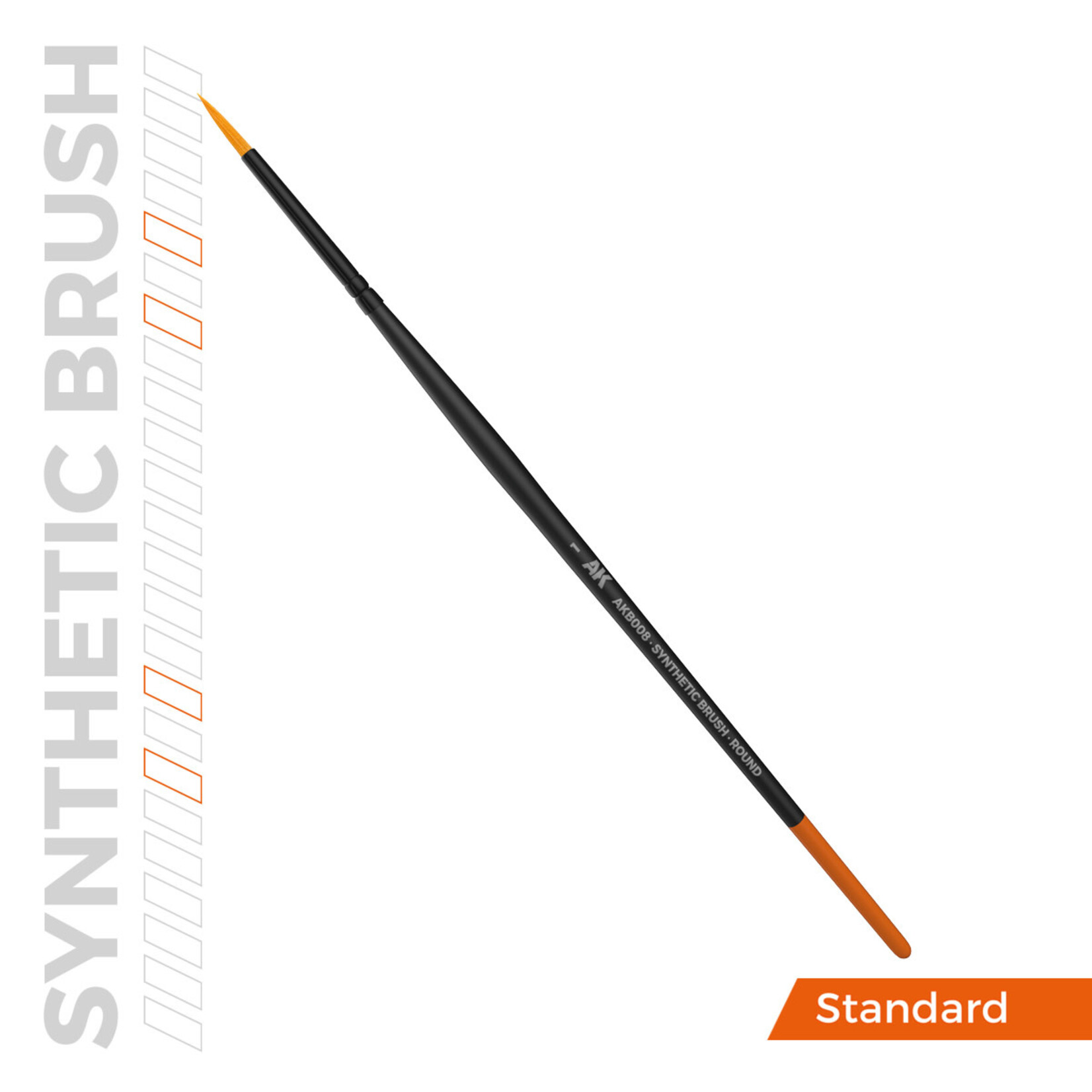 AK Interactive B008 Synthetic Brush Round 1