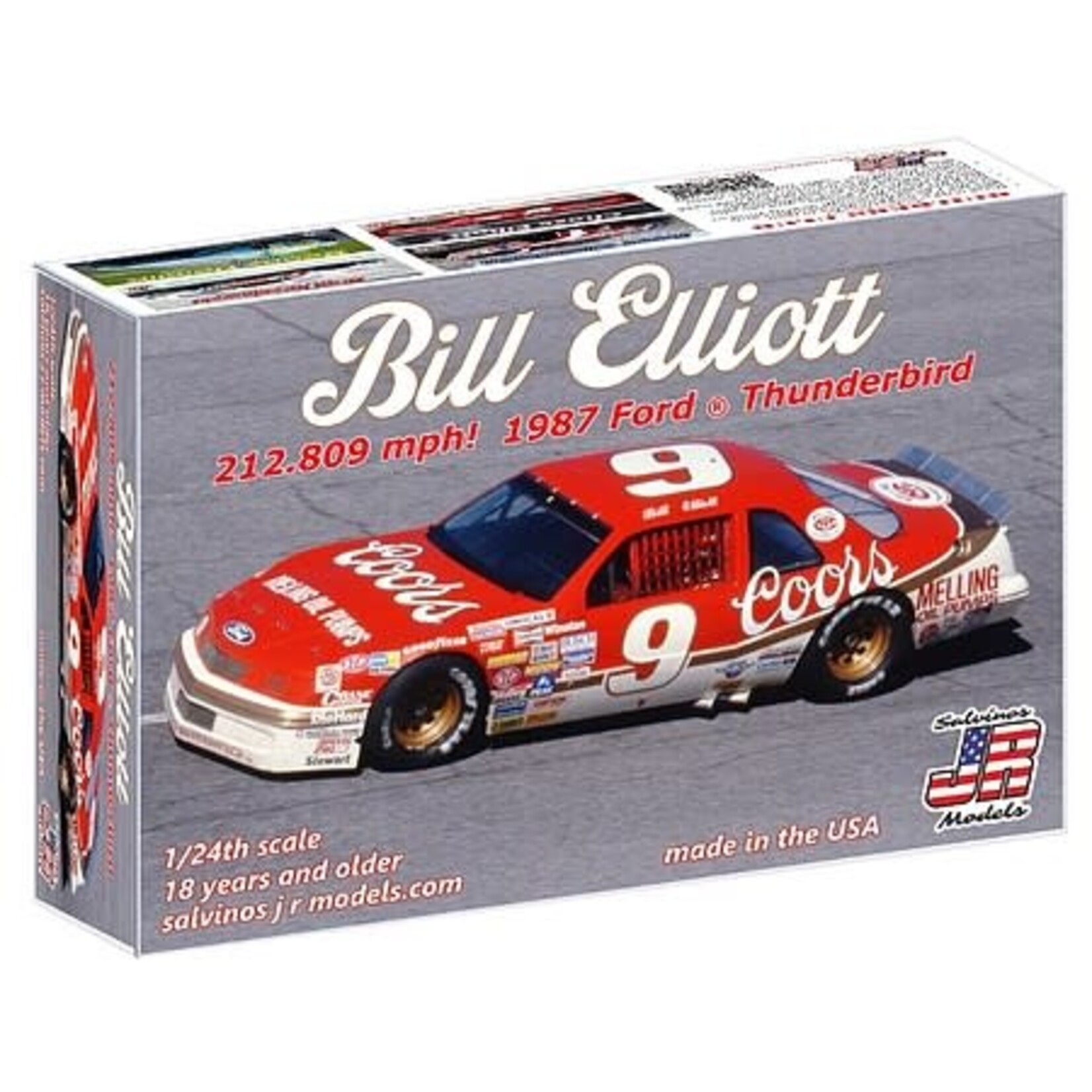 Salvinos 1987 1/24 Bill Elliott 1987 Ford Thunderbird Race Car - Talladega Limited