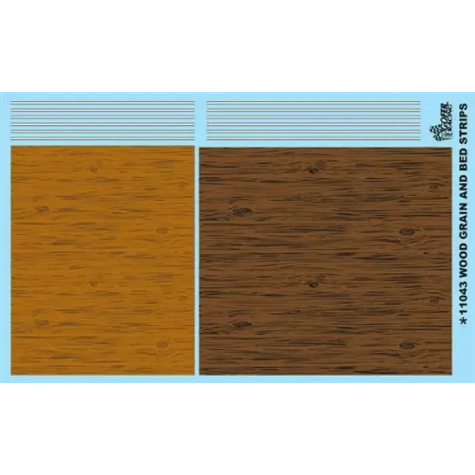 Gofer Racing 11043 Wood Grain & Bed Stripes Decals