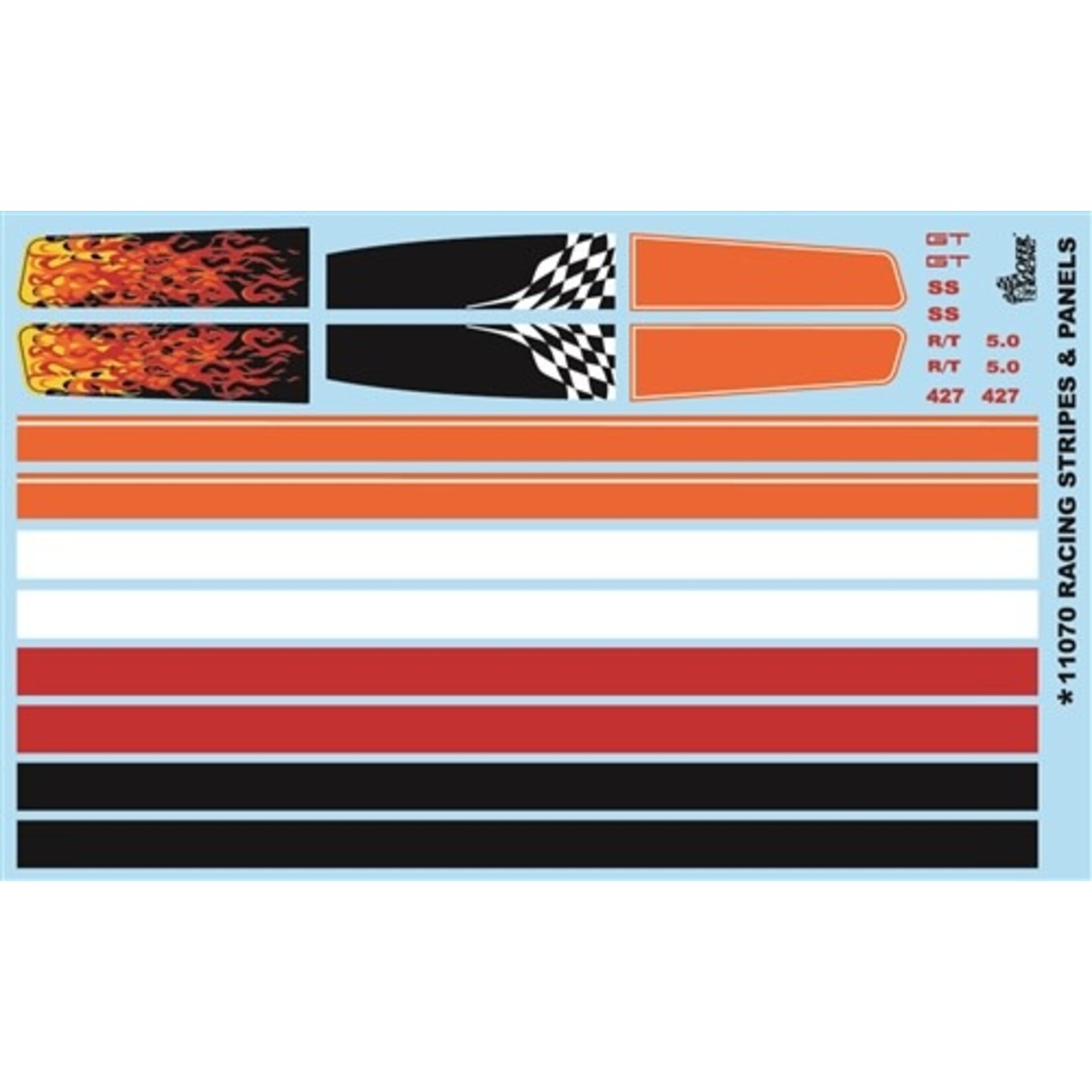 Gofer Racing 11070 Racing Stripes & Panels Decals