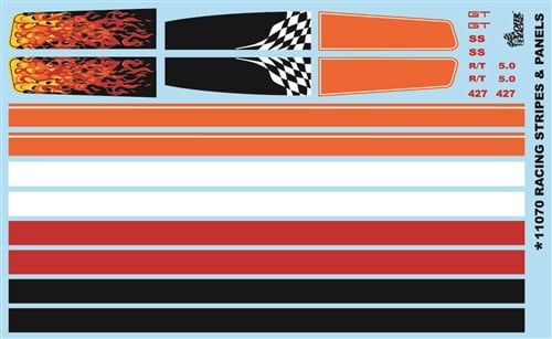 11070 Racing Stripes & Panels Decals