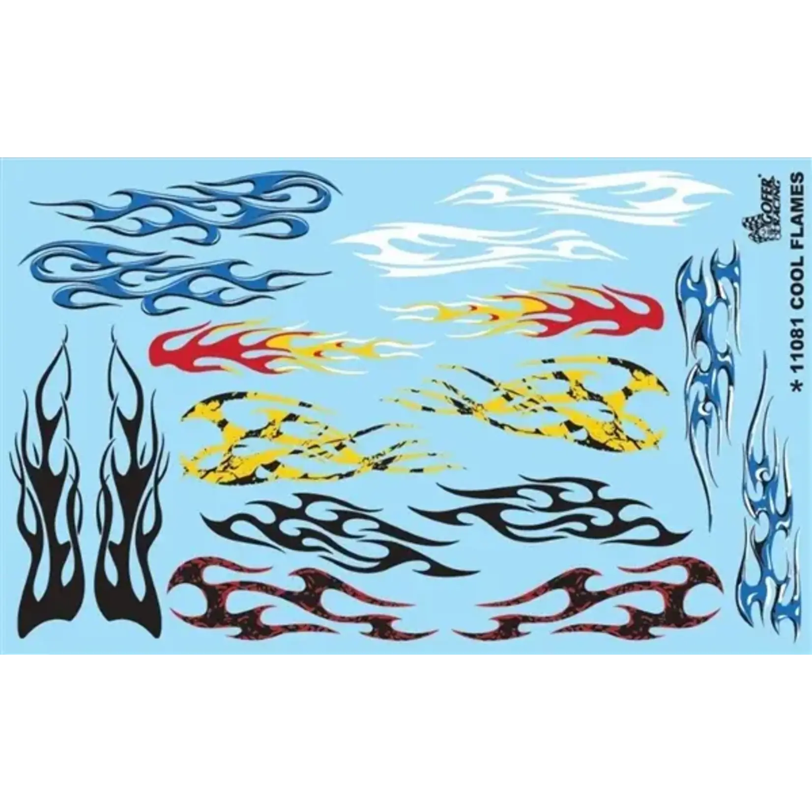 Gofer Racing 11081 Cool Flames Decals