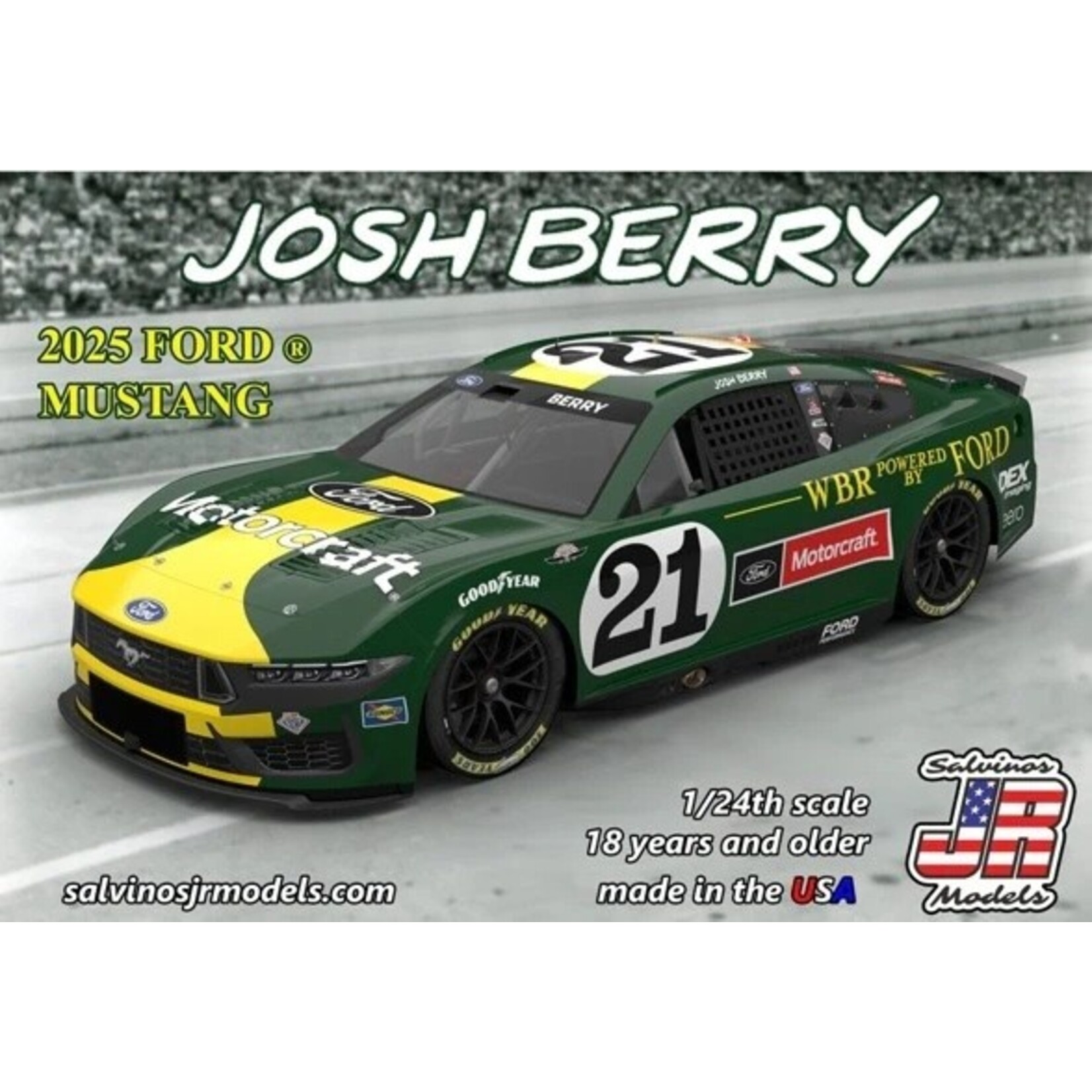 Salvinos WBF2025JBD Josh Berry 2025 Ford Mustang