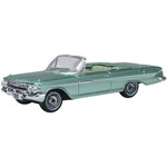 Oxford Diecast 87CI61007 Chevrolet Impala Convertible 1961 - Arbor Green