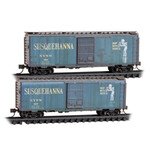 Micro Trains Line 98305107 N Susquehanna Weathered 2 Pack