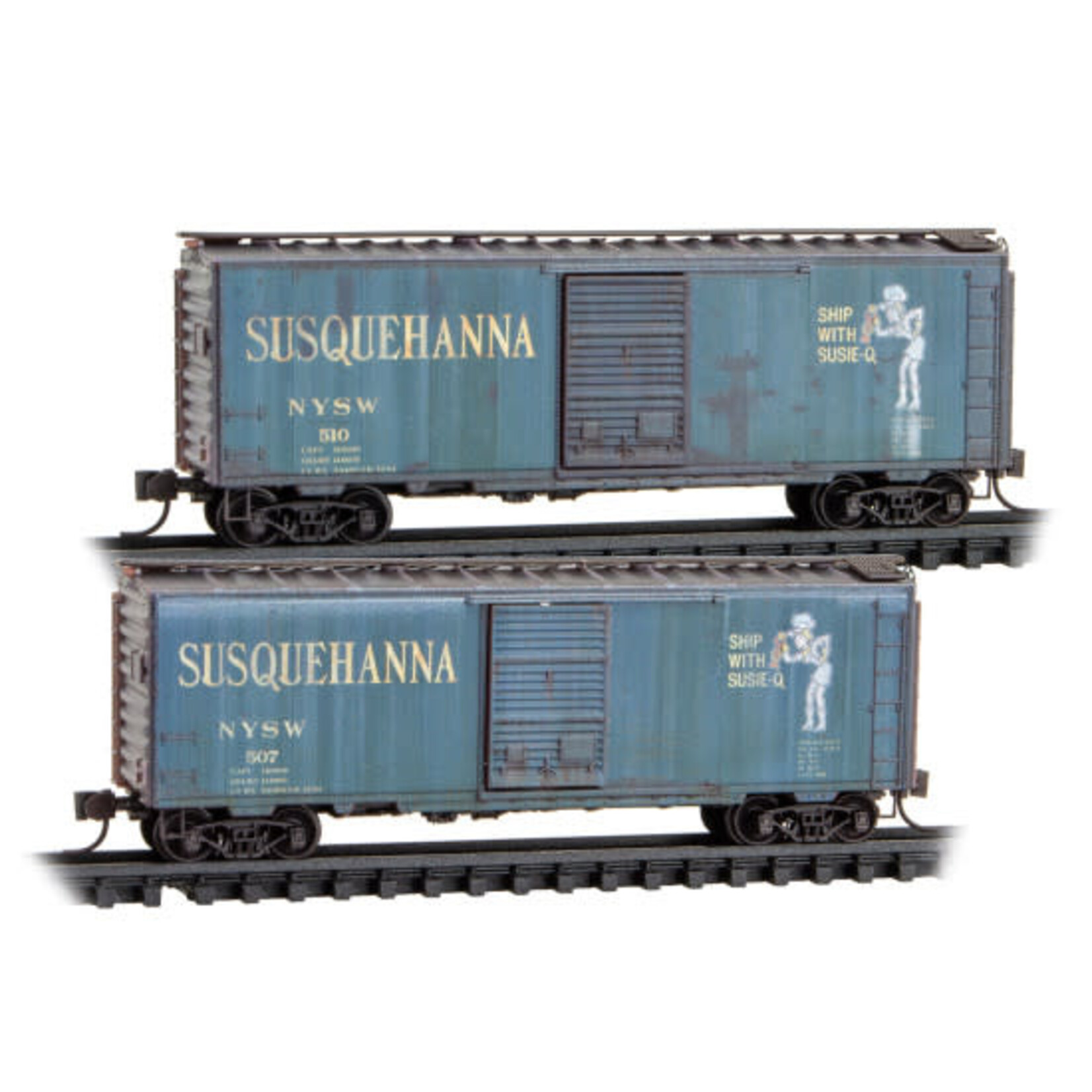 Micro Trains Line 98305107 N Susquehanna Weathered 2 Pack