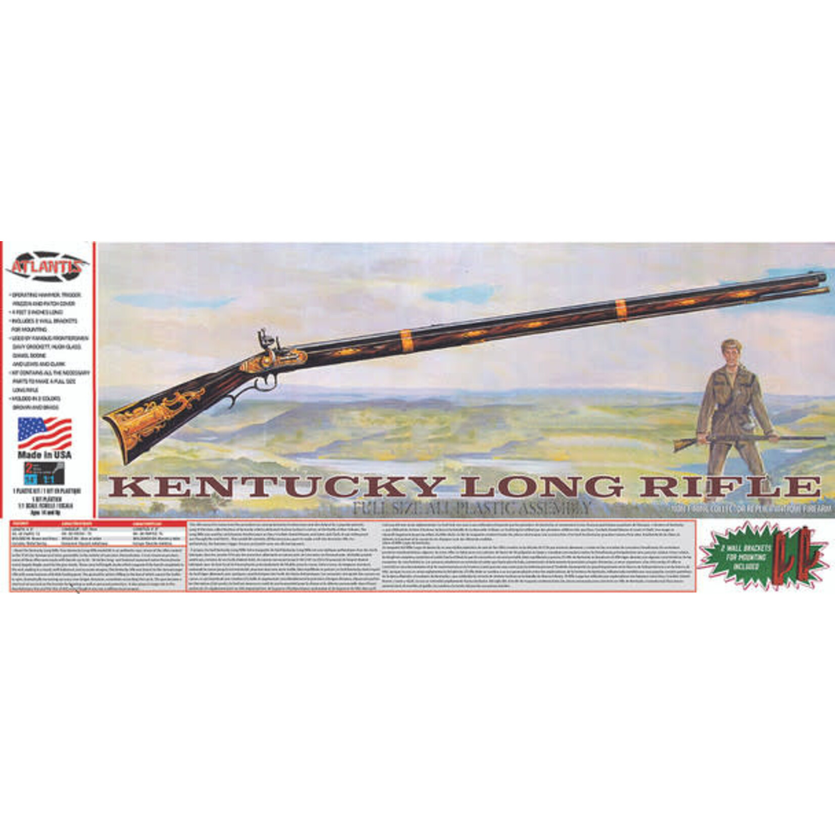 Atlantis 195 Historic Firearms Frontiersman Kentucky Long Rifle