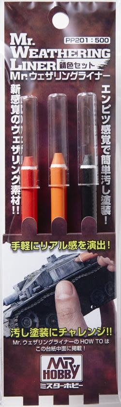 201 Mr Weathering Liner Rust Color Set 2