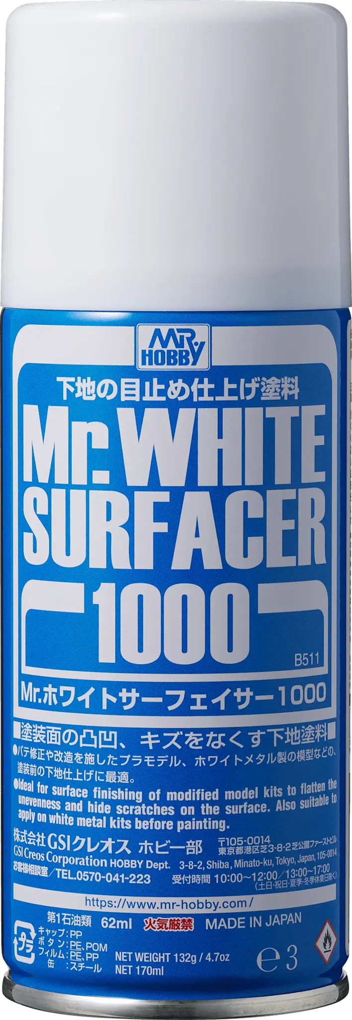 511 Mr Surfacer Spray 1000 White